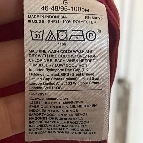 Banana Republic Deep Red Button-Down Shirt - Picture 6 of 6